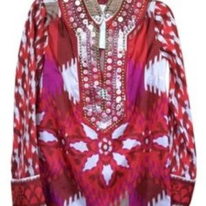 TORY Burch New never worn no tag Tory Burch multi color 4 tunic
